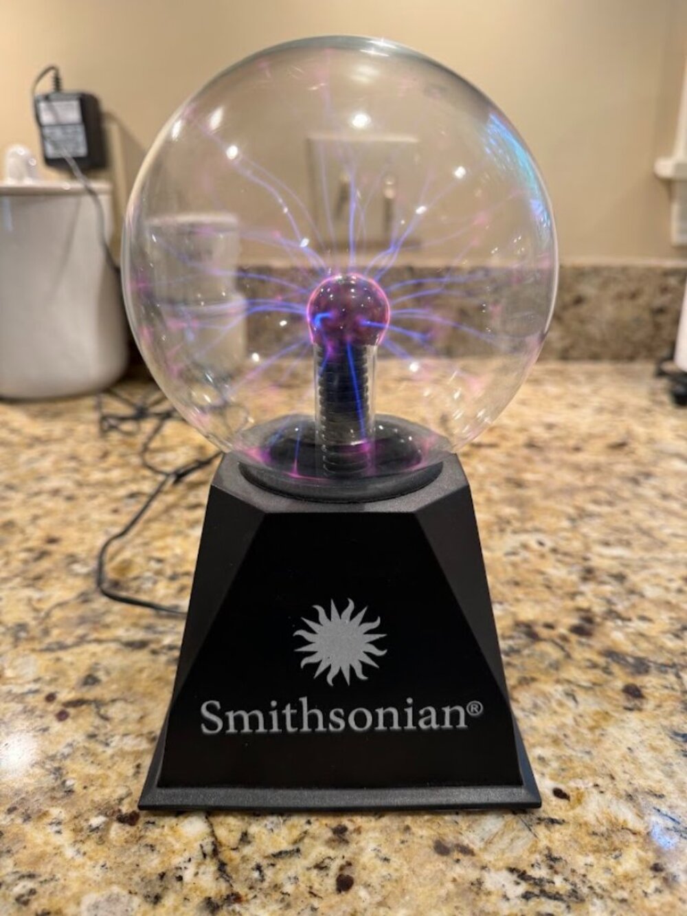 Smithsonian 5" Plasma Electricity Ball – Interactive STEM Science Toy, Tested